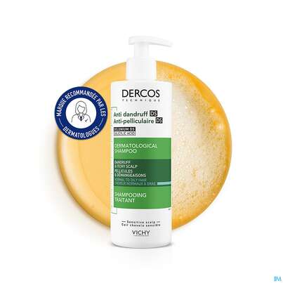 Sie sehen eine Packung Shampoon Vichy/dercos Anti-schuppen Pflege Fettiges Haar 390ml, Produktbild: 08 Shampoon Vichy/dercos Anti-schuppen Pflege Fettiges Haar 390ml, A-Nr.: 4491874 - 08