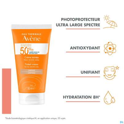 Avène Getönte Sonnencreme Spf 50+ 50ml, A-Nr.: 5598953 - 21