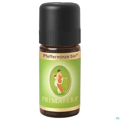 Sie sehen eine Packung Aetherische Oele Primavera Pfefferminze Bio 10ml, Produktbild: 03 Aetherische Oele Primavera Pfefferminze Bio 10ml, A-Nr.: 2583796 - 03