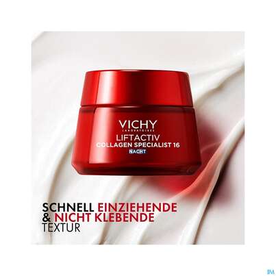 Sie sehen eine Packung Vichy Liftactiv Collagen/specialist Nacht 50ml, Produktbild: 09 Vichy Liftactiv Collagen/specialist Nacht 50ml, A-Nr.: 5344141 - 09