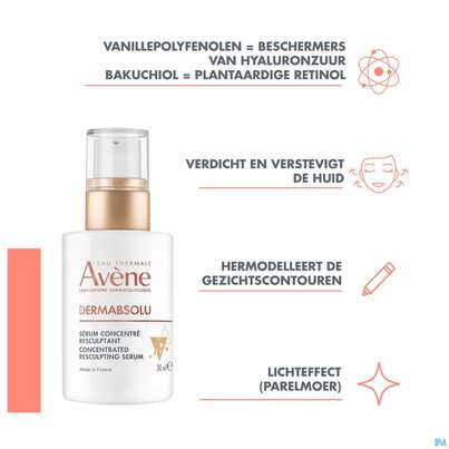 Sie sehen eine Packung Avene Dermabsolu Serum 30ml, Produktbild: 21 Avene Dermabsolu Serum 30ml, A-Nr.: 4949913 - 21