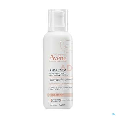 Sie sehen eine Packung Avène Xeracalm A.d Rückfettende Creme 400ml, Produktbild: 03 Avène Xeracalm A.d Rückfettende Creme 400ml, A-Nr.: 4942897 - 03