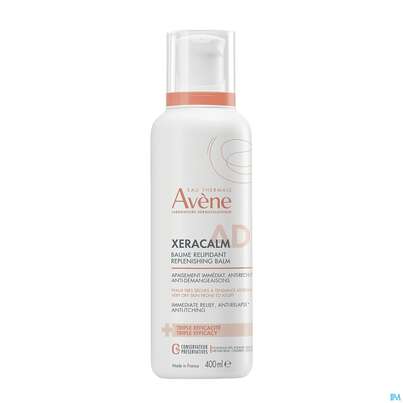 Sie sehen eine Packung Avène Xeracalm A.d Rückfettender Balsam 400ml, Produktbild: 05 Avène Xeracalm A.d Rückfettender Balsam 400ml, A-Nr.: 4942880 - 05