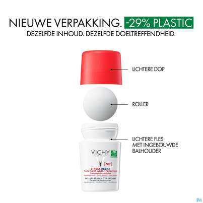 Sie sehen eine Packung Vichy Deodorant Stress Resist 72h 50ml, Produktbild: 10 Vichy Deodorant Stress Resist 72h 50ml, A-Nr.: 4406006 - 10