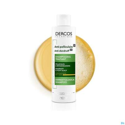 Sie sehen eine Packung Shampoon Vichy/dercos Anti-schuppen Pflege Trockenes Haar Neu 200ml, Produktbild: 32 Shampoon Vichy/dercos Anti-schuppen Pflege Trockenes Haar Neu 200ml, A-Nr.: 4357414 - 32