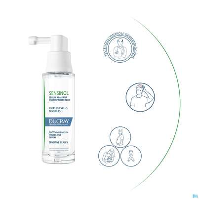 Sie sehen eine Packung Ducray Sensinol Reizlinderndes, Physiologisch-schützendes Serum 30ml, Produktbild: 10 Ducray Sensinol Reizlinderndes, Physiologisch-schützendes Serum 30ml, A-Nr.: 4120847 - 10