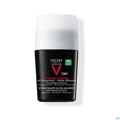 Sie sehen eine Packung Vichy Homme Deo Extreme 72h Int.regulierend 50ml, Produktbild: 07 Vichy Homme Deo Extreme 72h Int.regulierend 50ml, A-Nr.: 3724388 - 07