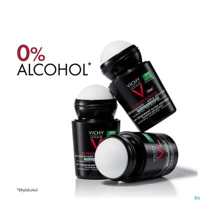 Sie sehen eine Packung Vichy Homme Deo Extreme 72h Int.regulierend 50ml, Produktbild: 12 Vichy Homme Deo Extreme 72h Int.regulierend 50ml, A-Nr.: 3724388 - 12