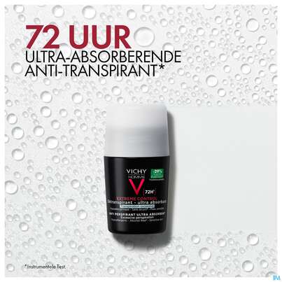 Sie sehen eine Packung Vichy Homme Deo Extreme 72h Int.regulierend 50ml, Produktbild: 15 Vichy Homme Deo Extreme 72h Int.regulierend 50ml, A-Nr.: 3724388 - 15