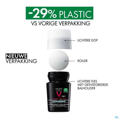Sie sehen eine Packung Vichy Homme Deo Extreme 72h Int.regulierend 50ml, Produktbild: 21 Vichy Homme Deo Extreme 72h Int.regulierend 50ml, A-Nr.: 3724388 - 21