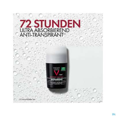 Sie sehen eine Packung Vichy Homme Deo Extreme 72h Int.regulierend 50ml, Produktbild: 26 Vichy Homme Deo Extreme 72h Int.regulierend 50ml, A-Nr.: 3724388 - 26