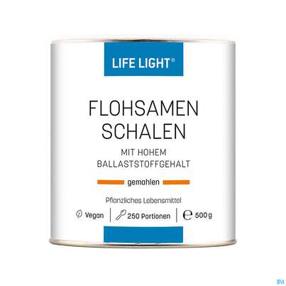 Flohsamenschalen Gemahlen Life Light 500g, A-Nr.: 1752423 - 03