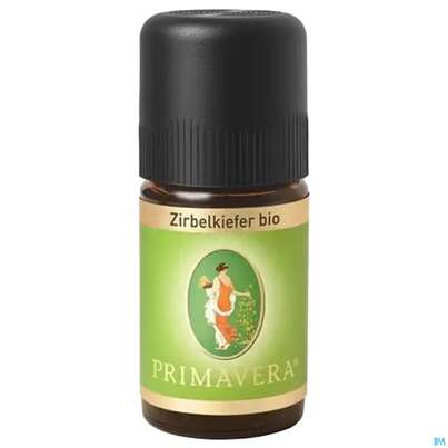 Sie sehen eine Packung Aetherische Oele Primavera Zirbelkiefer Bio 5ml, Produktbild: 02 Aetherische Oele Primavera Zirbelkiefer Bio 5ml, A-Nr.: 2305436 - 02