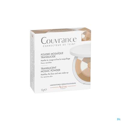 Sie sehen eine Packung Avene Couvrance Mosaikpuder Transparent Neu 10g, Produktbild: 03 Avene Couvrance Mosaikpuder Transparent Neu 10g, A-Nr.: 5607296 - 03