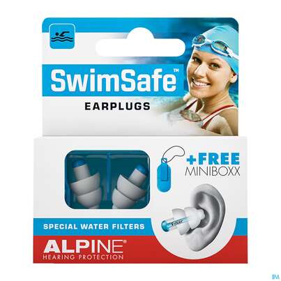Sie sehen eine Packung Ohrenschutz Alpine Hearing Protection Swimsafe 2st, Produktbild: 03 Ohrenschutz Alpine Hearing Protection Swimsafe 2st, A-Nr.: 3796270 - 03