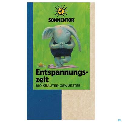 Sie sehen eine Packung Sonnentor Tee/bio Entspannungszeit 02317 18st, Produktbild: 01 Sonnentor Tee/bio Entspannungszeit 02317 18st, A-Nr.: 5742321 - 01