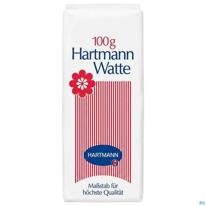 Sie sehen eine Packung Verbandwatte Baumwolle/100% -hartmann 100g, Produktbild: 01 Verbandwatte Baumwolle/100% -hartmann 100g, A-Nr.: 0691932 - 01