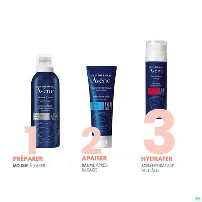 Sie sehen eine Packung Avene Men Anti-aging Feuchtigkeitspflege 50ml, Produktbild: 05 Avene Men Anti-aging Feuchtigkeitspflege 50ml, A-Nr.: 4341488 - 05
