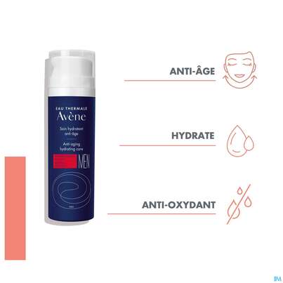 Sie sehen eine Packung Avene Men Anti-aging Feuchtigkeitspflege 50ml, Produktbild: 07 Avene Men Anti-aging Feuchtigkeitspflege 50ml, A-Nr.: 4341488 - 07