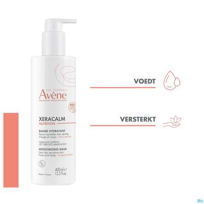 Sie sehen eine Packung Avene Xeracalm Nutrition Balsam 400ml, Produktbild: 15 Avene Xeracalm Nutrition Balsam 400ml, A-Nr.: 5744886 - 15