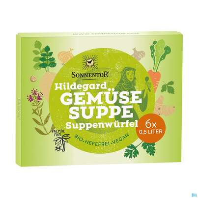 Sie sehen eine Packung Sonnentor Gemuese Suppenwuerfel Hildegard Bio 01403 6st, Produktbild: 02 Sonnentor Gemuese Suppenwuerfel Hildegard Bio 01403 6st, A-Nr.: 4389667 - 02