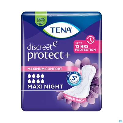 Sie sehen eine Packung Inkontinenz Tena/lady Discreet Einlage Maxi Night 760921 12st, Produktbild: 02 Inkontinenz Tena/lady Discreet Einlage Maxi Night 760921 12st, A-Nr.: 3478311 - 02