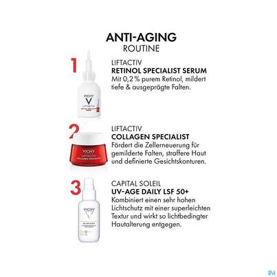 Sie sehen eine Packung Vichy Liftactiv Retinol Specialist Serum 30ml, Produktbild: 08 Vichy Liftactiv Retinol Specialist Serum 30ml, A-Nr.: 5638983 - 08