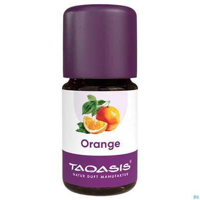 Sie sehen eine Packung Aetherische Oele Taoasis Bio Orange 5ml, Produktbild: 01 Aetherische Oele Taoasis Bio Orange 5ml, A-Nr.: 5384554 - 01