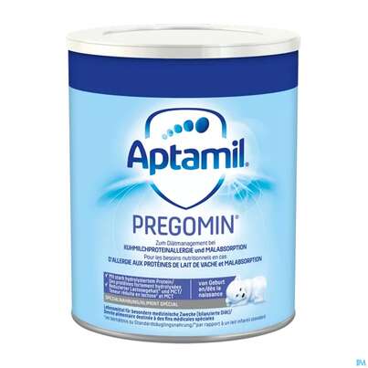 Sie sehen eine Packung Aptamil Spezialnahrung Pregomin 400g, Produktbild: 01 Aptamil Spezialnahrung Pregomin 400g, A-Nr.: 5301841 - 01