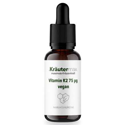 Sie sehen eine Packung Vitamin K2 vegan Tropfen 15 ml, Produktbild: 01 Vitamin K2 vegan Tropfen 15 ml, A-Nr.: 4887939 - 01