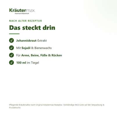 Johanniskraut Salbe 100 ml, A-Nr.: 4319632 - 03