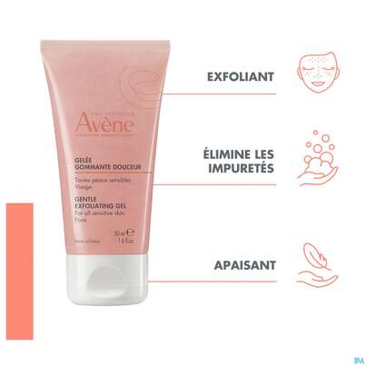 Sie sehen eine Packung Avene Basislinie Mildes Peeling-gel 50ml, Produktbild: 10 Avene Basislinie Mildes Peeling-gel 50ml, A-Nr.: 5961454 - 10