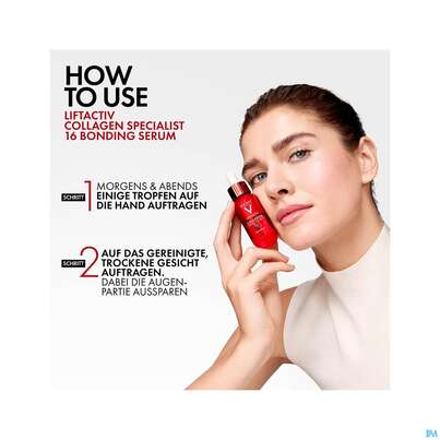 Sie sehen eine Packung Vichy Liftactiv Collagen Specialist 16 Serum 30ml, Produktbild: 04 Vichy Liftactiv Collagen Specialist 16 Serum 30ml, A-Nr.: 5890949 - 04
