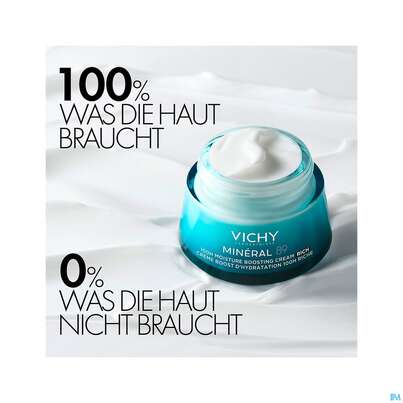 Sie sehen eine Packung Vichy Mineral 89 Creme Mit Duftstoffe 50ml, Produktbild: 16 Vichy Mineral 89 Creme Mit Duftstoffe 50ml, A-Nr.: 5670811 - 16