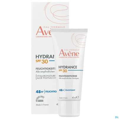 Sie sehen eine Packung Avene Hydrance Feuchtigkeitscreme Spf30 40ml, Produktbild: 06 Avene Hydrance Feuchtigkeitscreme Spf30 40ml, A-Nr.: 5961402 - 06