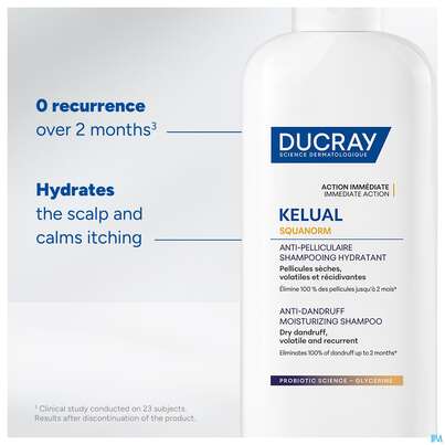 Shampoon Ducray Kelual Squanorm Anti-trockene Schuppen 400ml, A-Nr.: 5921762 - 09