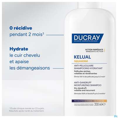 Shampoon Ducray Kelual Squanorm Anti-trockene Schuppen 400ml, A-Nr.: 5921762 - 11