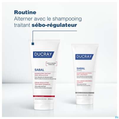 Shampoon Ducray Sabal/argeal Talgabsorbierend 200ml, A-Nr.: 5964412 - 08