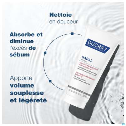 Shampoon Ducray Sabal/argeal Talgabsorbierend 200ml, A-Nr.: 5964412 - 10