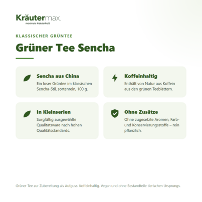 Grüner Tee Sencha 100 g, A-Nr.: 6017415 - 02