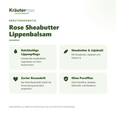 Rose Sheabutter Lippenbalsam 10 ml, A-Nr.: 4938737 - 02