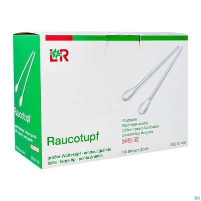 Sie sehen eine Packung Raucotupf Stiel Gr St 30x5 150st, Produktbild: 02 Raucotupf Stiel Gr St 30x5 150st, A-Nr.: 4864097 - 02