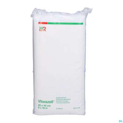 Saugkompresse Vliwazell Unsteril 20x 40cm 25st, A-Nr.: 2595523 - 01