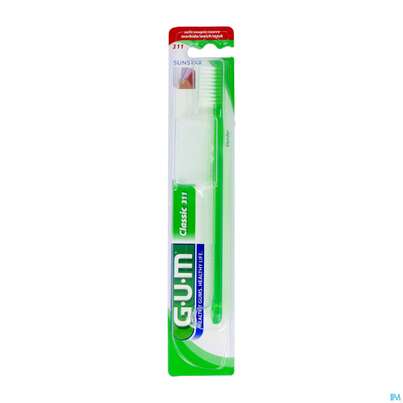 Sie sehen eine Packung Zahnbuersten Gum Classic Soft Schlank 311 1st, Produktbild: 02 Zahnbuersten Gum Classic Soft Schlank 311 1st, A-Nr.: 3115502 - 02