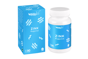 Sie sehen eine Packung BjökoVit Zink Bisglycinat 25mg Kapseln vegan, Produktbild: 01 BjökoVit Zink Bisglycinat 25mg Kapseln vegan, A-Nr.: 5174638 - 01