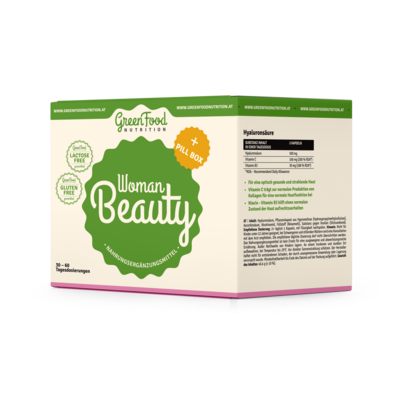 GreenFood Nutrition Woman Beauty + Pillbox ( Collagen + Hyaluronsäure ), A-Nr.: 5634979 - 02