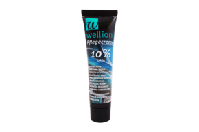 Sie sehen eine Packung WELL415 Wellion Pflegecreme 10% Urea, 15 ml, Produktbild: 01 WELL415 Wellion Pflegecreme 10% Urea, 15 ml, A-Nr.: 3755213 - 01