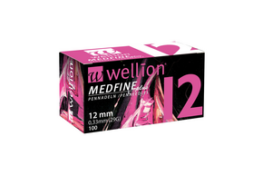 WELL112 Wellion MEDFINE plus Pennadeln, 12 mm, 100 Stück, A-Nr.: 3480118 - 01