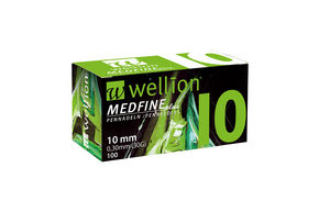 WELL110 Wellion MEDFINE plus Pennadeln, 10 mm, 100 Stück, A-Nr.: 3480101 - 01