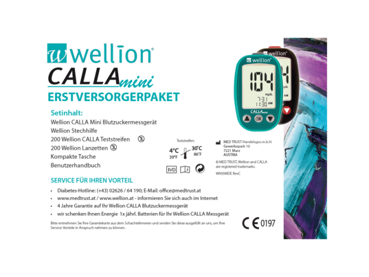 WELL905M Wellion CALLA Mini EVP mg/dl, A-Nr.: 4238891 - 01